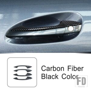 ドアプルハンドルパネルカバーカーボンパターンメルセデスベンツ C E GLK ML CLA クラス W166 W117 X204 W204 外装アクセサリー - Carbon　black