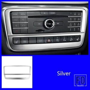 中央制御装飾ステッカーメルセデスベンツ CLA C117 GLA X156 A クラス 2013-2018 水カップトリムステンレス - cd　9　buttons