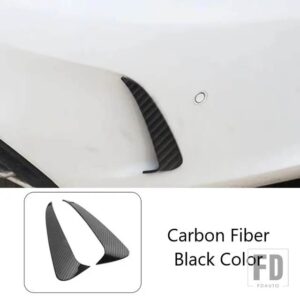 リアエアナイフスプリッタースポイラー装飾トリムメルセデスベンツ C クラスエステート S205 C180 C200 AMG 外装アクセサリー - Carbon　Fiber　Black