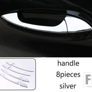 カーアクセサリーアウタードアハンドルボウルカバートリムメルセデスベンツ A B C E クラス W176 W246 W204 W212 GLK X204 ML W166 GLA X156 - Handle　Silver