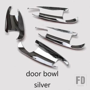 カーアクセサリーアウタードアハンドルボウルカバートリムメルセデスベンツ A B C E クラス W176 W246 W204 W212 GLK X204 ML W166 GLA X156 - bowl　Silver