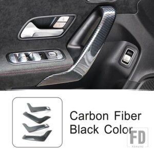 インナードアアームレストハンドルパネルフレームトリムメルセデスベンツ A クラス W177 CLA C118 2019-2022 カーアクセサリーカーボンパターン - Cover