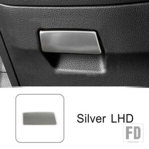 車アウディ A4 B9 2017-2021 LHD メイン運転席グローブボックスフレーム装飾ステッカートリムステンレスインテリアアクセサリー - Silver