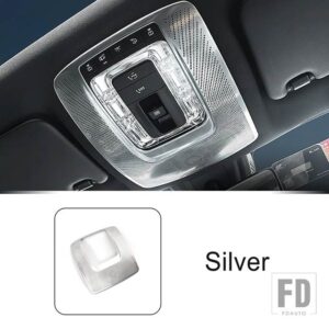 フロント読書ランプライトフレームトリムメルセデスベンツ AB CLA GLA GLB GLE GLS クラス W177 W247 C118 H247 X247 W167 V167 X167 - silver