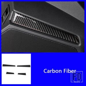 カーボンドアパネルトリムストリップ装飾ステッカーアウディ A3 8Y 2021 オートインテリアアクセサリー - Carbon　Fiber