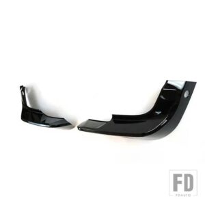 ランドローバーディフェンダー 90 110 2020-2023 フロントバンパーエアディフレクターリップスポイラーミッドグリッド装飾ストリップカバーカーアクセサリー - front　lip