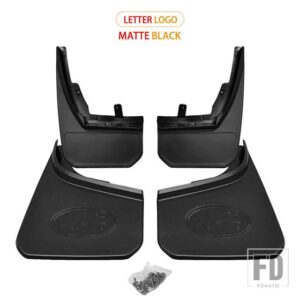 フロントリアマッドガードスプラッシュガードフェンダーマッドフラップ 2020 ディフェンダーマッドフラップカーアクセサリー - matt　black