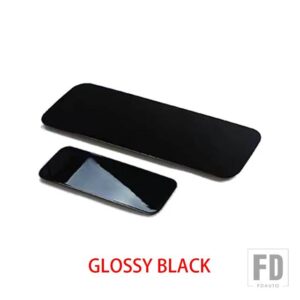 リアスペアホイールタイヤプレートランドローバーディフェンダー 2020-2023 90 110 カバートランクテールゲート装飾 - black