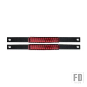 4パック ロールバーグラブハンドル フォード ブロンコ 2021 2022 2/4ドア パラコードグリップ インテリアアクセサリーに対応 - 2pcs　red