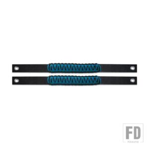 4パック ロールバーグラブハンドル フォード ブロンコ 2021 2022 2/4ドア パラコードグリップ インテリアアクセサリーに対応 - 2pcs　blue