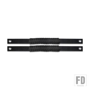 4パック ロールバーグラブハンドル フォード ブロンコ 2021 2022 2/4ドア パラコードグリップ インテリアアクセサリーに対応 - 2pcs　black