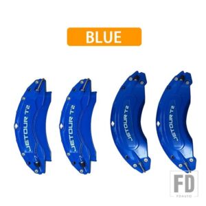 JETOUR トラベラー T2 2024 JETOUR T2 4 個フロントリアブレーキキャリパーカバーアルミ金属キャリパーカバーキットホイール - blue