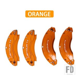 JETOUR トラベラー T2 2024 JETOUR T2 4 個フロントリアブレーキキャリパーカバーアルミ金属キャリパーカバーキットホイール - orange