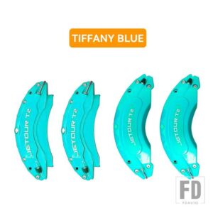 JETOUR トラベラー T2 2024 JETOUR T2 4 個フロントリアブレーキキャリパーカバーアルミ金属キャリパーカバーキットホイール - Tiffany　Blue