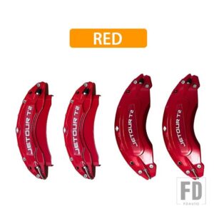 JETOUR トラベラー T2 2024 JETOUR T2 4 個フロントリアブレーキキャリパーカバーアルミ金属キャリパーカバーキットホイール - red