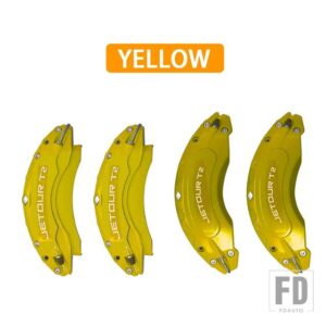 JETOUR トラベラー T2 2024 JETOUR T2 4 個フロントリアブレーキキャリパーカバーアルミ金属キャリパーカバーキットホイール - yellow
