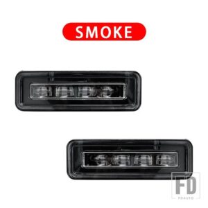 LED リアバンパーリフレクターテールブレーキストップランプウィンカーライトランドローバーディフェンダー 2020 + カーアクセサリー - model　2　black