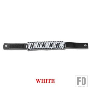 車内ルーフロールケージグラブハンドルグリップバーフォード F150 ブロンコ 2021 2022 アクセサリー PVC ロープオックスフォード布赤黒 - white