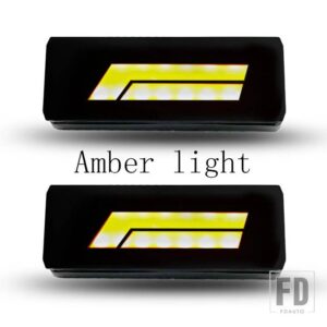 LED 自動車サイドマーカーインジケータライトランプ防水 LADA NIVA 4 4 1??995 + フロント LADA アーバン - Amber　light03