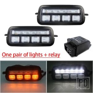 LADA NIVA 4X4 1995-デイタイムランニングライト LADA NIVA 4X4 7 インチ LED ヘッドランプ LED テールライト LADA NIVA アクセサリー - 1set2