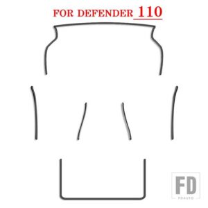 2020-2022 ランドローバーディフェンダードア絶縁シールストリップダストノイズ低減装飾ガーディアン部品 - for　defender　110