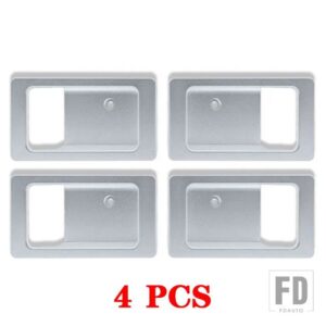 ランドローバーディフェンダー 90 110 130 2004-18 合金車内ドアボウル装飾カバーディフェンダー自動 - 4pcs　silver