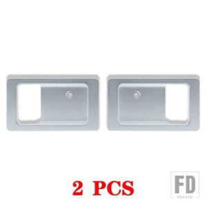 ランドローバーディフェンダー 90 110 130 2004-18 合金車内ドアボウル装飾カバーディフェンダー自動 - 2pcs　silver