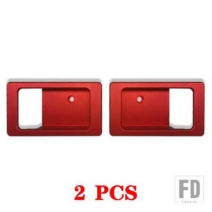 ランドローバーディフェンダー 90 110 130 2004-18 合金車内ドアボウル装飾カバーディフェンダー自動 - 2pcs　red