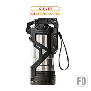 配管 3 スタイル機能水カップステンレスウォーターボトルランドローバーディフェンダーアクセサリー - silver