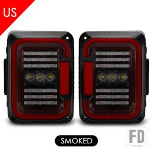 LED テールライトジープラングラー JK テールライトブレーキライトターニングライトランニングライト用ジープ - US　version　smoke