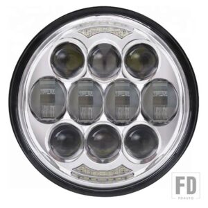 H4 12V 1 個オートバイ 5-3/4 5.75 LED ヘッドライト 883 スポーツスター用トリプルローライダーワイドグライドヘッドランプ - 1pcs　chrome
