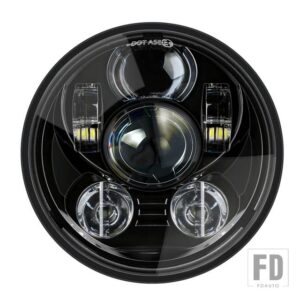 H4 12V 1 個オートバイ 5-3/4 5.75 LED ヘッドライト 883 スポーツスター用トリプルローライダーワイドグライドヘッドランプ - 1PCS　5040A
