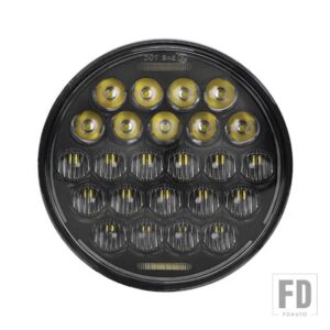 H4 12V 1 個オートバイ 5-3/4 5.75 LED ヘッドライト 883 スポーツスター用トリプルローライダーワイドグライドヘッドランプ - 1PCS　5D75