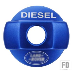 ディーゼル燃料タンク装飾カバーキャップトリムランドローバーディフェンダー 90 110 2007-16 - Blue