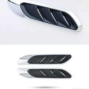 メルセデスベンツ C クラス W206 C200 C220 C260 C300 2022 2023 + カーアクセサリードアウイングフェンダー風向計エンブレムステッカーバッジ - Bright　Silver