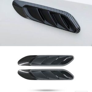 メルセデスベンツ C クラス W206 C200 C220 C260 C300 2022 2023 + カーアクセサリードアウイングフェンダー風向計エンブレムステッカーバッジ - Carbon　Fiber