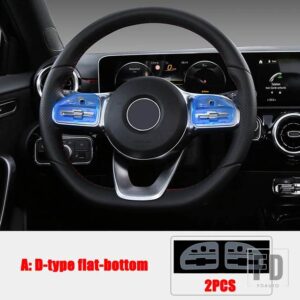 メルセデスベンツ A B C E S G CLA GLE GLC CLS GLS クラス W177 W247 W205 W213 C118 W167 ステアリングホイールボタンプロテクターフィルム - D-type