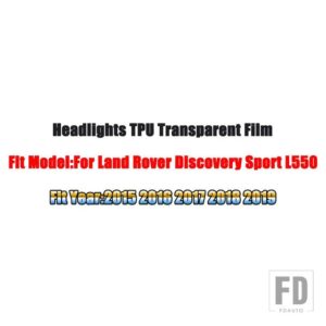 ランドローバーレンジローバースポーツヴォーグ L494 L405 ヴェラール EVOQUE ディスカバリー 5 スポーツカーヘッドライト TPU HD - For　Discovery　Sport