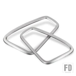 メルセデスベンツ A CLA クラス W177 V177 C118 W118 2019-2024 ステンレスカーアクセサリーダッシュボードエアアウトレットベントトリムカバー - Matte　Silver