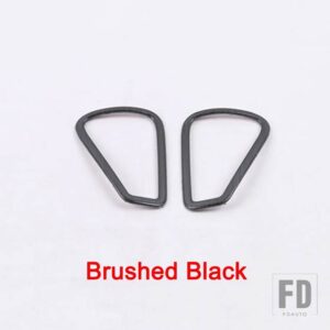 メルセデスベンツ A CLA クラス W177 V177 C118 W118 2019-2024 ステンレスカーアクセサリーダッシュボードエアアウトレットベントトリムカバー - Brushed　Black