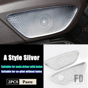 メルセデスベンツ GLE GLS クラス W167 V167 クーペ C167 X167 AMG 2020-2024 カーアクセサリーシート調整ボタンカバートリムフレーム - A　Style　Silver