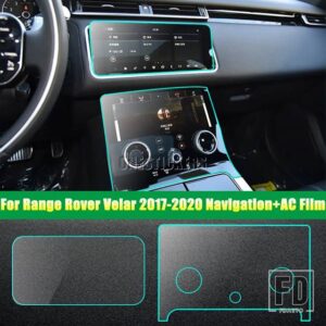 車中央空調ナビゲーション画面 TPU プロテクターフィルムランドローバーレンジローバースポーツ L494 ヴォーグ L405 ヴェラール 2017-20 - 9