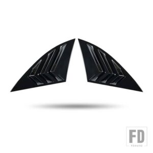 メルセデスベンツ GLC クラス X253 GLC200 GLC260 GLC300 2015-2022 カーアクセサリーリアウィンドウ三角シャッタールーバートリムカバー - Gloss　Black