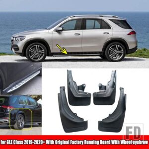 メルセデスベンツ GLE クラス W167 V167 GLE350 GLE450 2019-2020 + フロントリアマッドフラップスプラッシュガードフェンダーマッドガードアクセサリー - 1