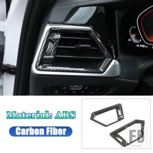 BMW 3 シリーズ G20 G21 G28 2019-22 中央ダッシュボード空調サイドエアベントアウトカバートリムフレーム - Carbon　Fiber