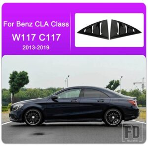 メルセデスベンツ A CLA C クラス W176 W117 C117 W205 AMG リアドアファッションルーバー窓枠トリムカバーステッカーアクセサリー - For　CLA　Class