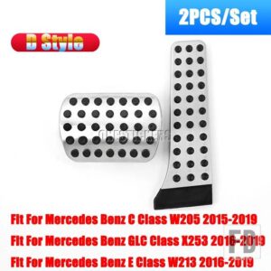 メルセデスベンツ A B C E GLC CLA GLB GLS GLE ML GL R GLK SLK CLS クラス W177 C118 W213 W205 ガス燃料ブレーキペダルパッドカバー - D　Style