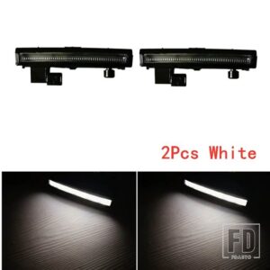 1個2個5個 24V サンバイザーライト スカニアトラック R650 G500 S730 S500 P500 LED サンバイザーランプとプラグ OEM 2252794 - 2Pcs　White