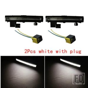 1個2個5個 24V サンバイザーライト スカニアトラック R650 G500 S730 S500 P500 LED サンバイザーランプとプラグ OEM 2252794 - 2Pcs　White　and　plug