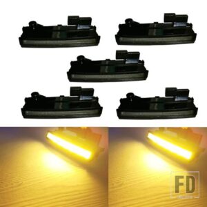 1個2個5個 24V サンバイザーライト スカニアトラック R650 G500 S730 S500 P500 LED サンバイザーランプとプラグ OEM 2252794 - 5Pcs　Amber
